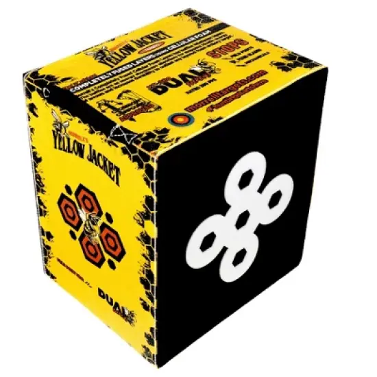 Morrell Yellow Jacket YJ-380 380 FPS Dual Threat Weather Resistant Compound Crossbow Cube Any Tip Foam Archery Target with Carry Handle, Yellow image {2}