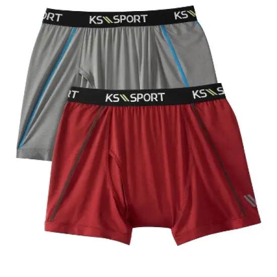 KS Sport by KingSize Men's Big & Tall KS Sport&trade; Performance Boxer Brief 2-Pack image {3}
