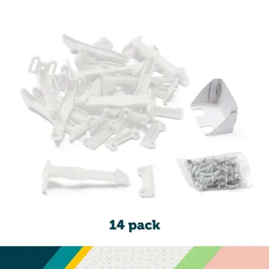 Safety 1st Cabinet and Drawer Latch - 14pk - White image {4}