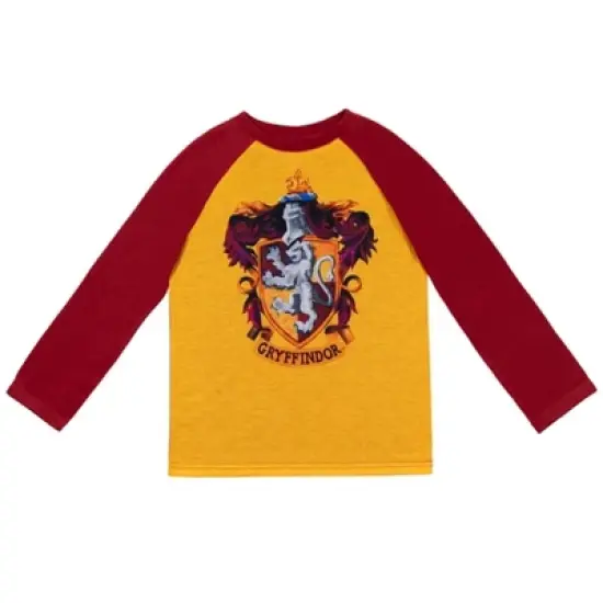 Harry Potter Hufflepuff Ravenclaw Slytherin Gryffindor Girls Pajama Shirt and Pants Little Kid to Big Kid image {3}