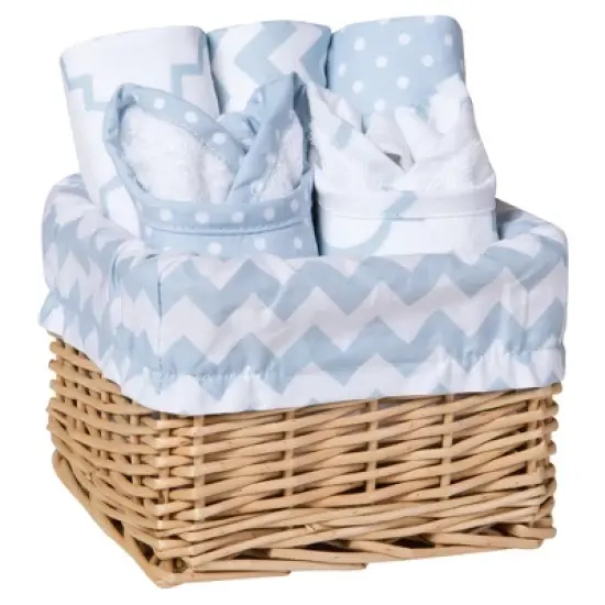 Trend Lab Feeding Basket Gift Set - Blue Sky 7pc image {1}