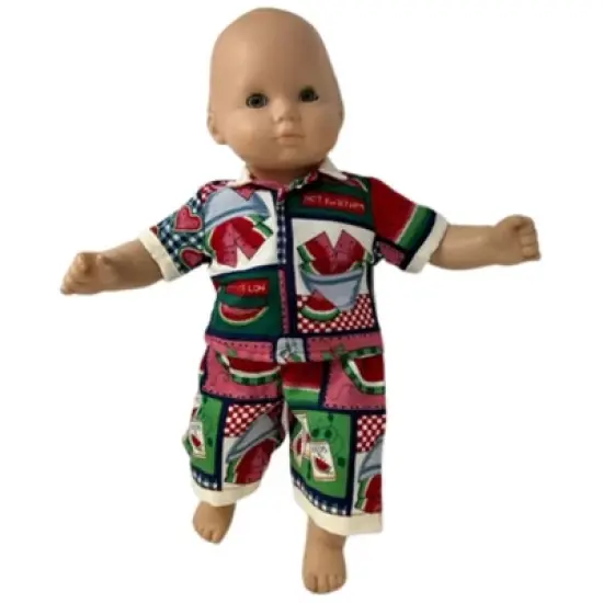 Doll Clothes Superstore Watermelon Print Shorts And Shirt For Twin Baby Dolls image {3}