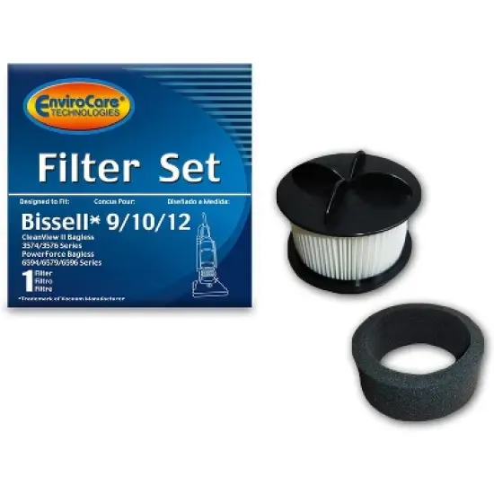 EnviroCare Replacement Vacuum Cleaner Filter Set Designed to Fit Bissell PowerForce Bagless, Cleanview II Uprights Style 9/10/12 image {6}