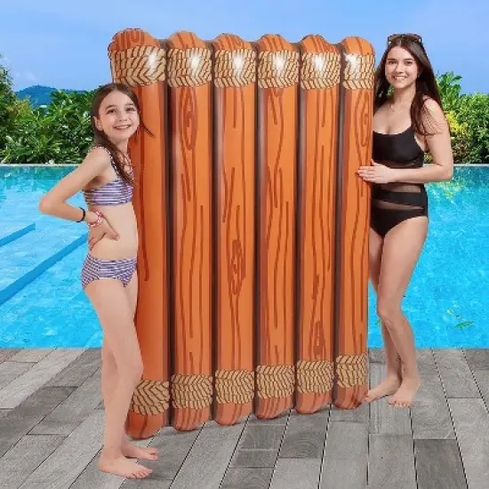 Aquamazing Heavy Duty Inflatable Pool Floats, PVC, 44" x 64", Great Summer Pool/ Beach Float! image {1}