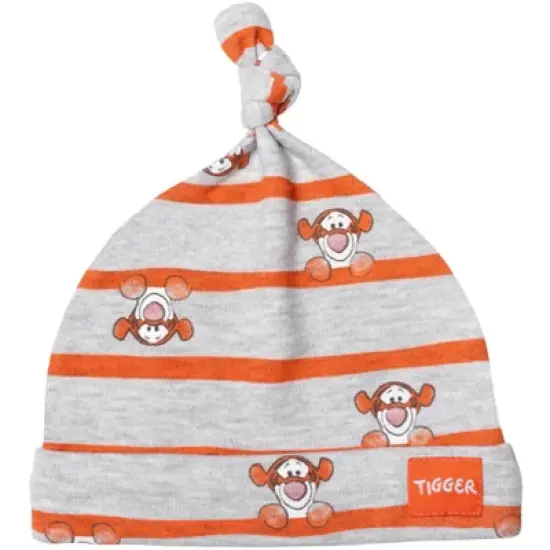 Disney Winnie the Pooh Tigger Baby 3 Piece Snap Jacket Footed Pant Hat Set Newborn to Infant image {3}