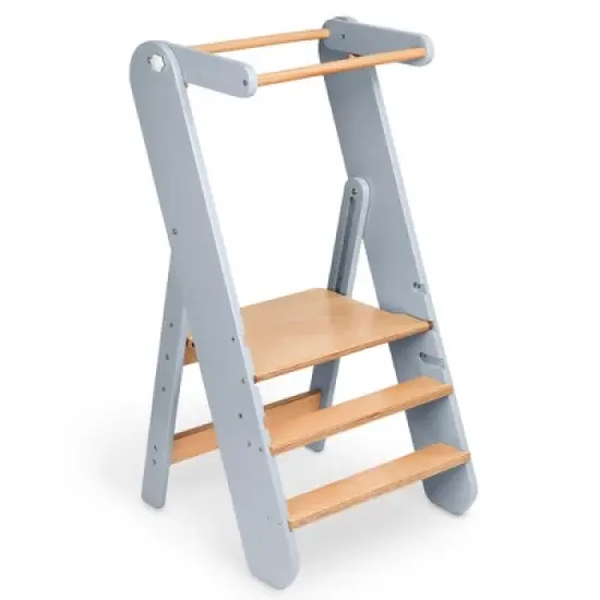 Comfy Cubs Kids Step Stool for Ages 3+, 3 Height Adjustable Toddler Tower for Kitchen Sink & Bathroom Access image {8}