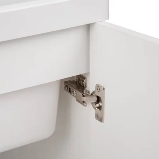 Lindor Transitional Laundry Cabinet with Pull-Out Faucet and ABS Sink White - WyndenHall image {7}