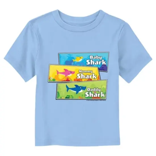 Toddler's Baby Shark Family Panels T-Shirt image {3}