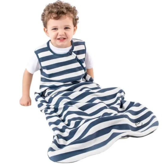 Ecolino Organic Cotton Basic Baby Swaddle Wrap, Deep Blue, 6-18 Months image {2}