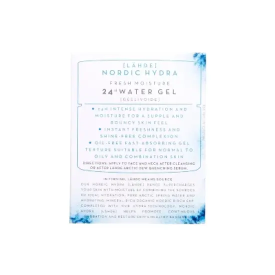 Lumene Lahde Fresh Moisture 24hr Water Gel - 1.7 fl oz image {3}