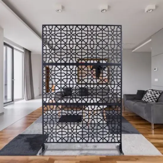 PAGED Outdoor Privacy Screen Freestanding, Metal Fence Privacy Screen, Balcony Privacy Screen for Deck Balcony Patio Outside Lawn Garden image {5}