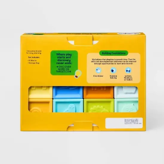 Silicone Stacking Blocks Set - 10pc - Gigglescape&trade;: Baby Toys, Educational, Creativity & Problem Solving, 6 Months+ image {4}