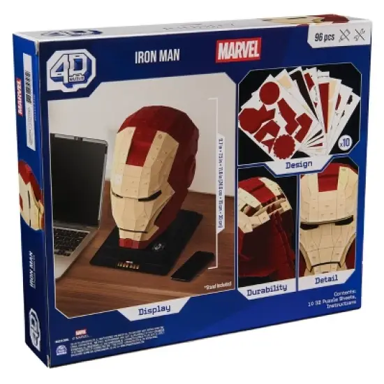 4D BUILD - Marvel Iron Man Model Kit Puzzle 96pc image {5}