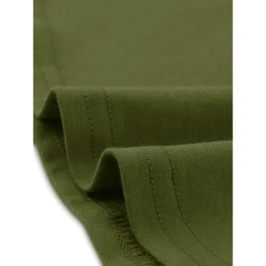 cheibear Women's V Neck Short Sleeve Long Nightgown Lounge Dress with Pocket image {4}