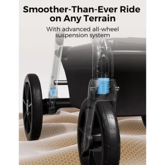 Momcozy ChangeGo Baby Stroller - Black image {4}