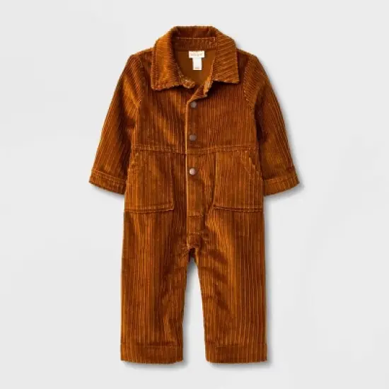 Baby Boys' Corduroy Jumpsuit - Cat & Jack&trade; Brown image {4}