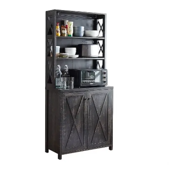 Elegant Wall Bar Cabinet - Home Source image {9}
