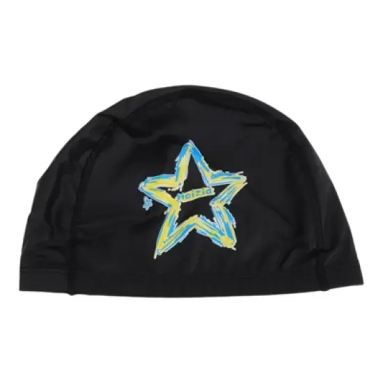 Unique Bargains Knitted PU Elastic Star Pattern Swim Cap 1 Pc image {5}