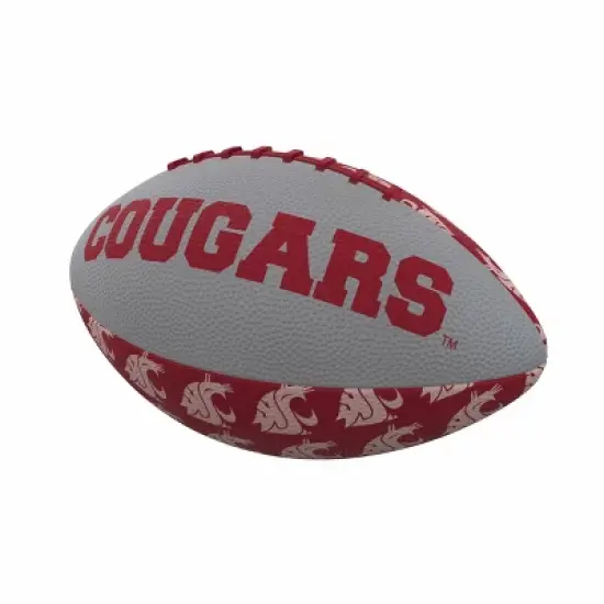NCAA Washington State Cougars Repeating Mini-Size Rubber Football image {1}