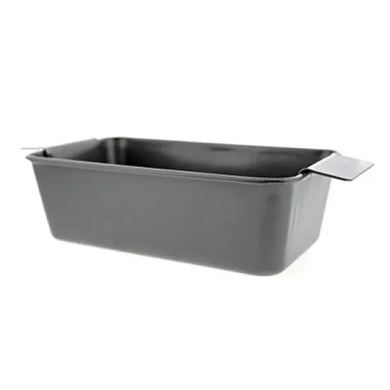 Elbee Home Premium Meatloaf Pan with Easy Removal Perforated Tray 9 Inch Durable Carbon Steel image {6}