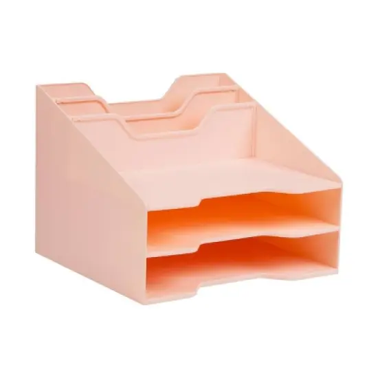 Mind Reader Desktop Organizer Vertical File Holder Plastic image {6}