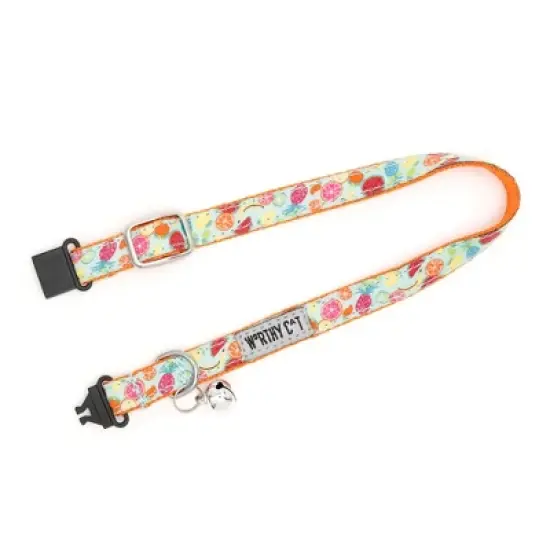 The Worthy Dog Tutti Frutti Breakaway Adjustable Cat Collar image {1}