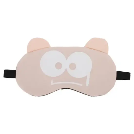 Unique Bargains Soft Cartoon Sleep Mask Frightened Expression Pink 1 Pc image {6}