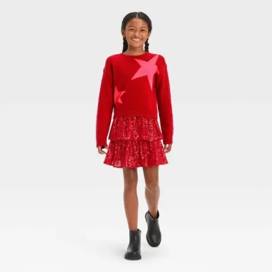Girls' Pullover Sweater - Cat & Jack&trade; image {2}