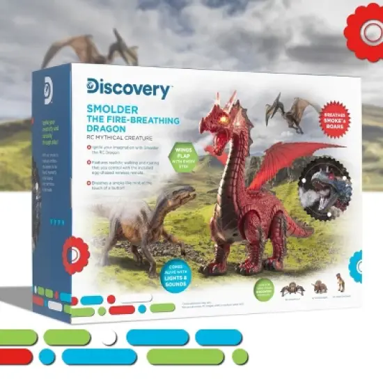 Discovery Kids Remote Control  Dragon - Smoke Red image {6}