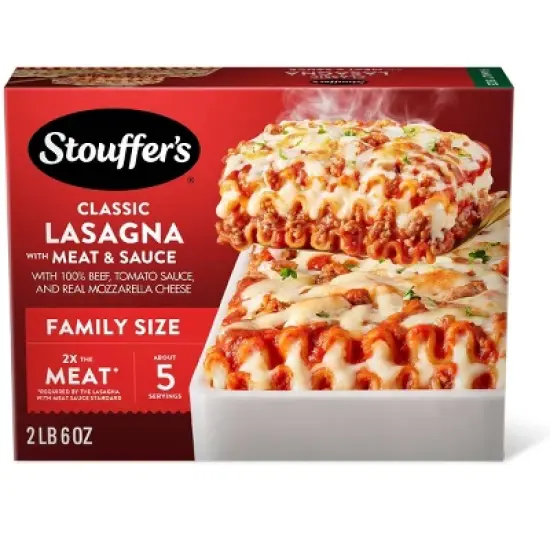 Stouffer's Family Size Frozen Lasagna with Meat & Sauce - 38oz image {11}