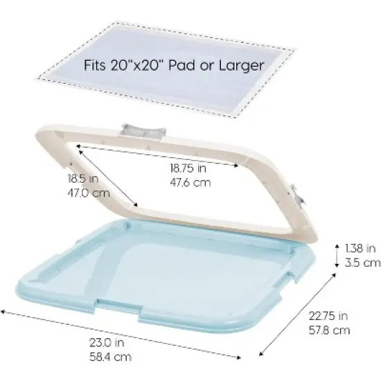 IRIS USA Square Pet Training Pad Holder image {1}