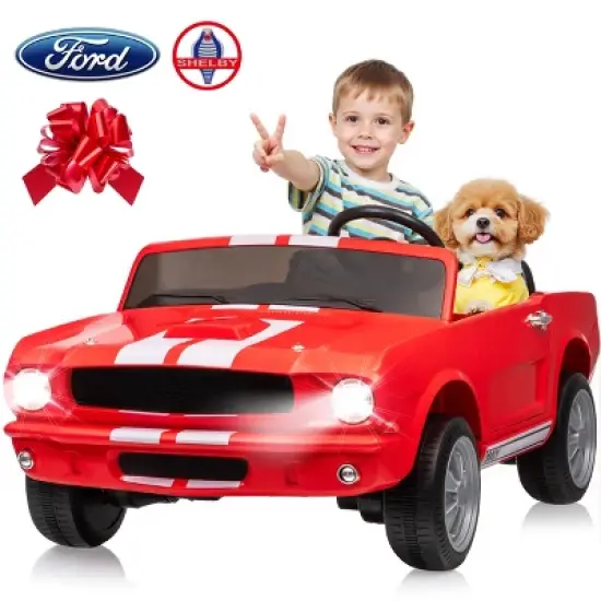 Joyracer Shelby 4WD 24 Volt Ride on Toys Cars for Kids, 2 Seats Electric Car with Remote Control, LED Lights, Music, Horn, Bluetooth, USB, Kids Gift image {13}