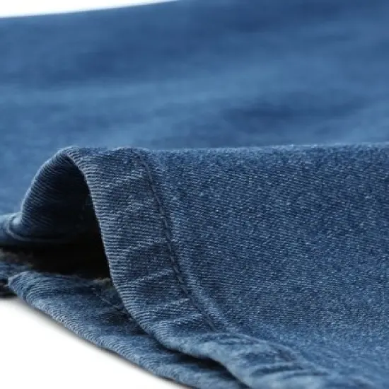 Allegra K Women's Slit Elastic High Waist Below Knee Length Stretch Bodycon Pencil Denim Skirt image {4}