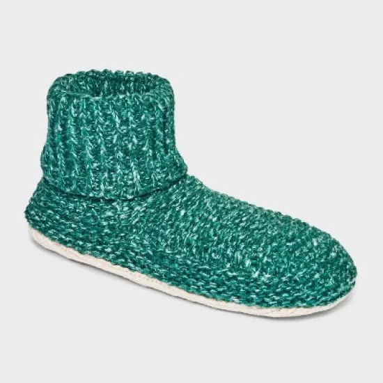 Women's Marled Knit Faux Shearling Lined Booties with Grippers - Stars Above&trade; 4-10 image {7}