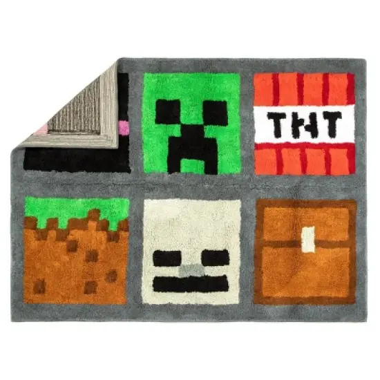 3'4"x4'6" Minecraft Accent Rug image {1}