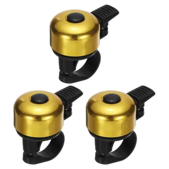 Unique Bargains Aluminum Loud Crisp Clear Sound Mini Bicycle Bells 3 Pcs image {12}