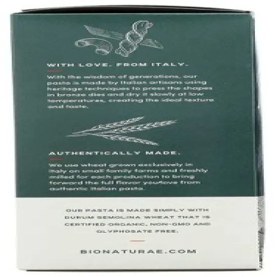Bionaturae Organic Durum Semolina Chiocciole Pasta - Case of 12/16 oz image {4}