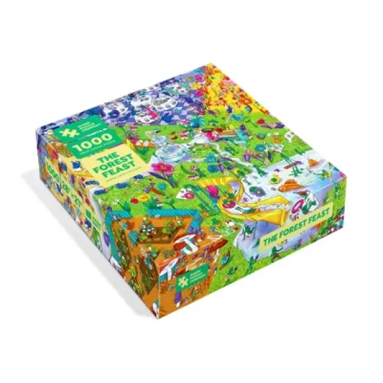 Magic Puzzle Company The Forest Feast Jigsaw Puzzle - 1000pc: Memory & Fine Motor Skills, Paper Collage image {7}