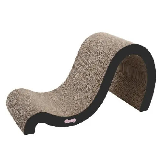 THE LICKER STORE Kona Modern Cardboard Double-Sided Wave Cat Scratcher with Catnip image {7}