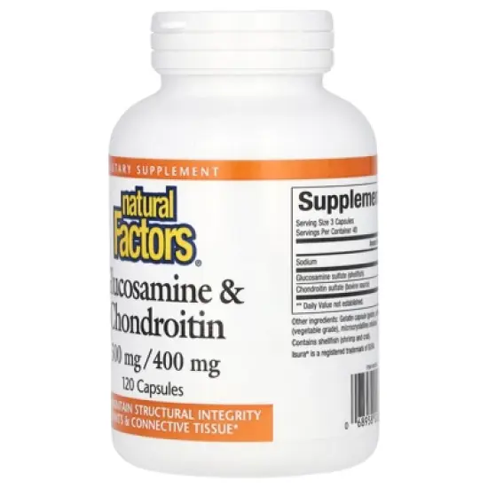 Natural Factors Glucosamine & Chondroitin, 120 Capsules image {2}