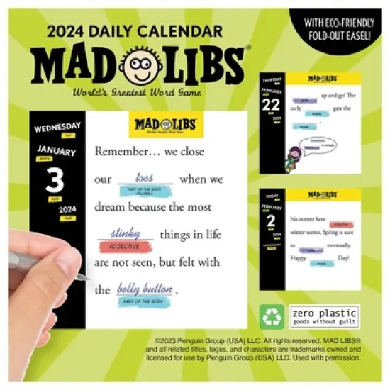 TF Publishing 2024 Daily Desktop Calendar 5.25"x5.25" Mad Libs image {5}