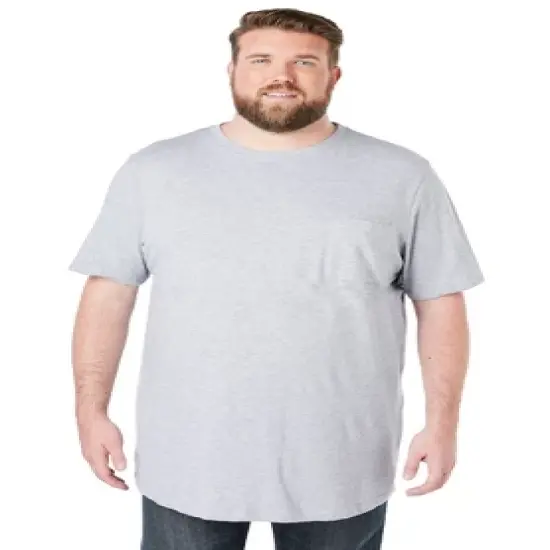 KingSize Men's Big & Tall Shrink-Less&trade; Lightweight Longer-Length Crewneck Pocket T-Shirt image {11}