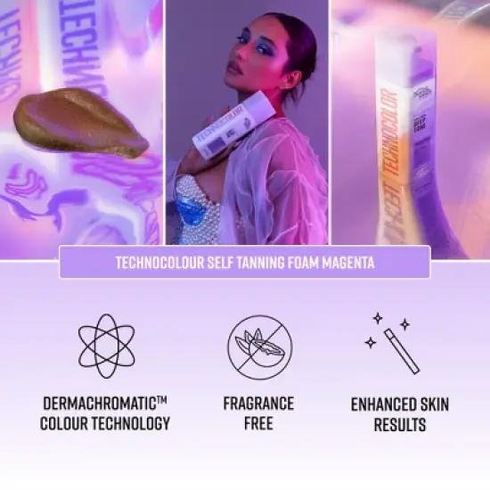 Bondi Sands Technocolor 1 Hour Express Self Tanning Foam Magenta - 6.76 fl oz image {4}