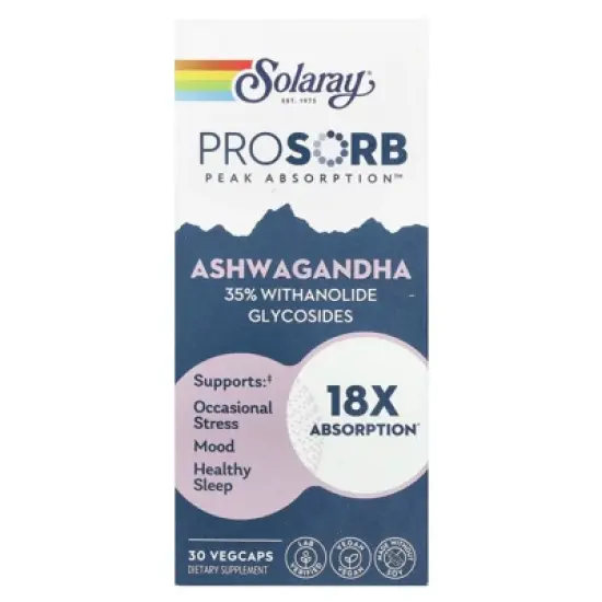 Solaray Ashwagandha, 240 mg, 30 VegCaps image {4}