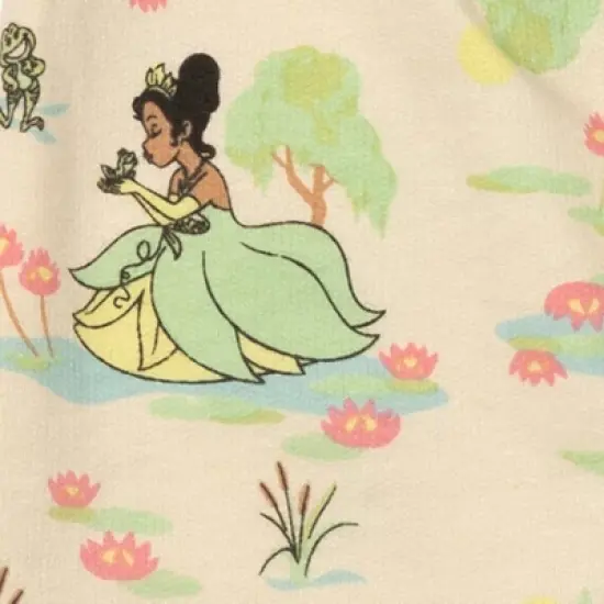 Disney Princess Ariel Tiana Belle Girls French Terry 3 Pack Pants Toddler image {4}