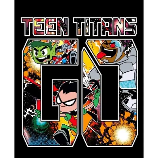 Teen Titans Go Text Graphics Trap Black T-shirt Toddler Boy to Youth Boy image {1}