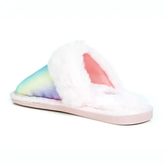 Limited Too Rainbow Sparkles Cozy Scuff Slippers For Girls image {3}