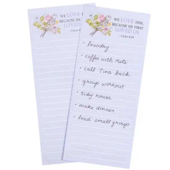 Juvale Juvale 12 Pack, 60 Sheet Christian Notepads, Magnetic Memo Pads for Fridge, Religious Stationery with Bible Verse image {4}
