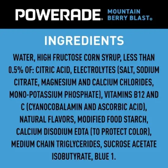 POWERADE Mountain Berry Blast Sports Drink - 20 fl oz Bottle image {5}