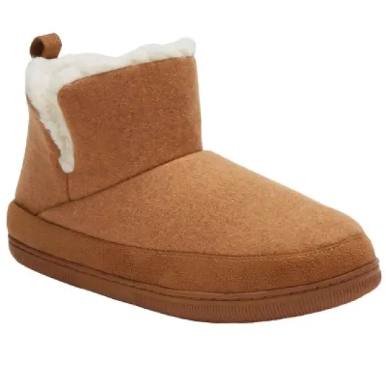 KingSize Men's Wide Width Faux Shearling Lined Comfort Slipper Boot image {3}
